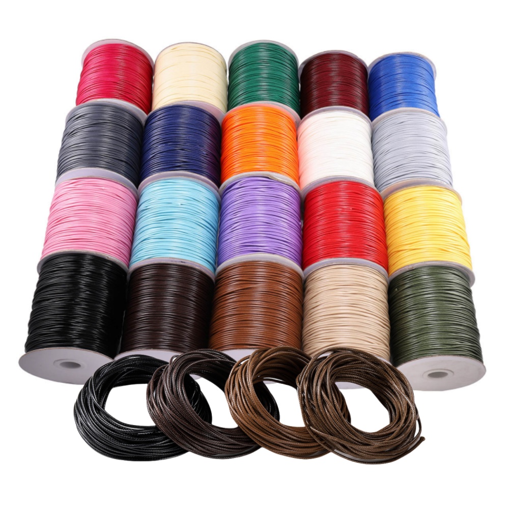Patent Leather Shine - 10M/Lot 0.5-2.5mm Leather Line Waxed Cord