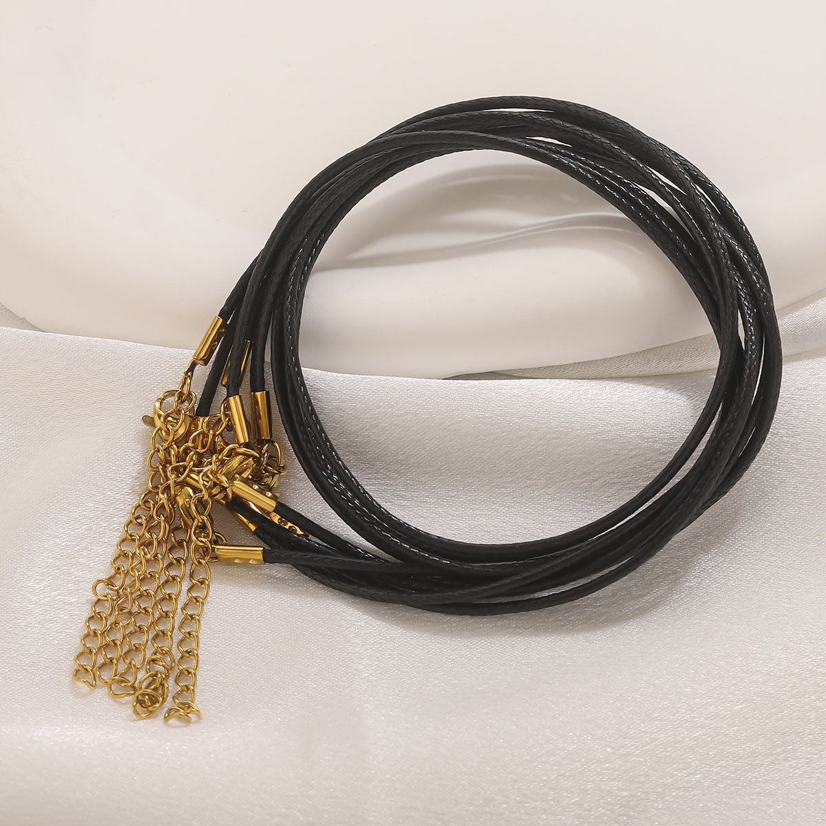 5pcs Leather Cord Necklace Wit - Patent Leather Shine 评论和价格