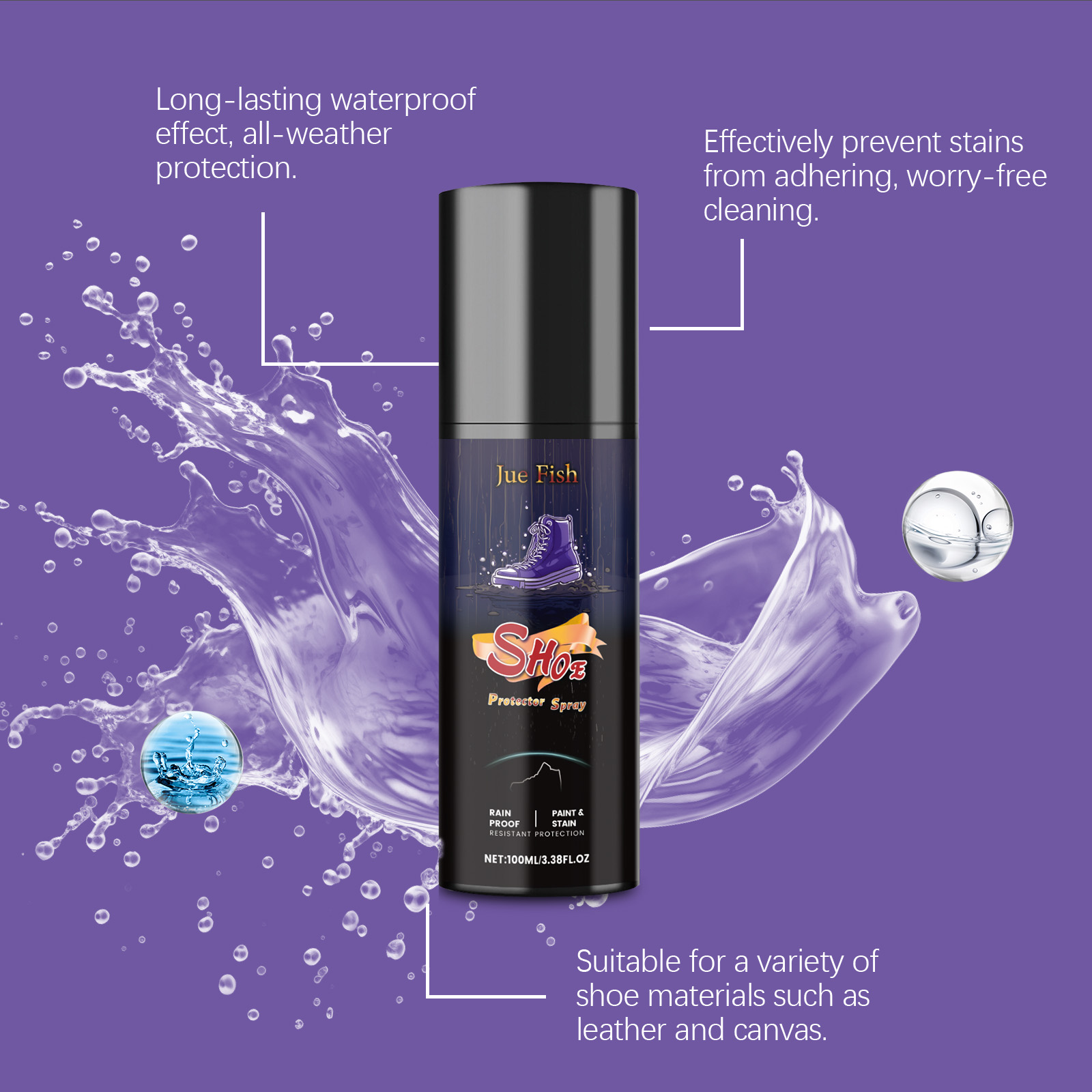 100ML Shoe Protector Spray Cle - Sneaker Cleaning Kit 评论和价格