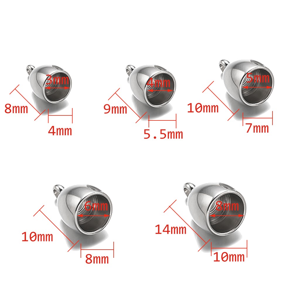 20pcs Tube End Caps Stainless  - Patent Leather Shine 评论和价格