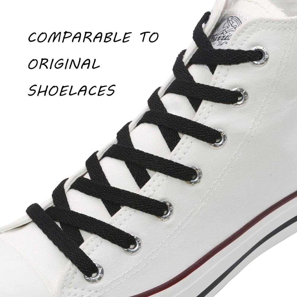 Flat Trainers Shoelace, 8mm Wi - Lace Replacement Flat 评论和价格