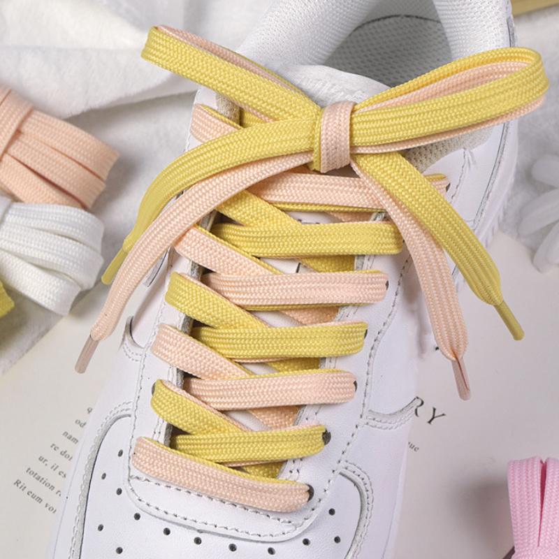 0.8CM Double Layered Laces for - Lace Replacement Flat 评论和价格
