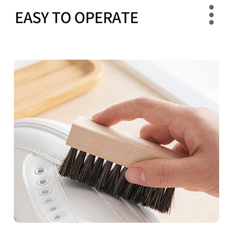 Useful Wood Handle Shoe Brush  - Sneaker Cleaning Kit 评论和价格
