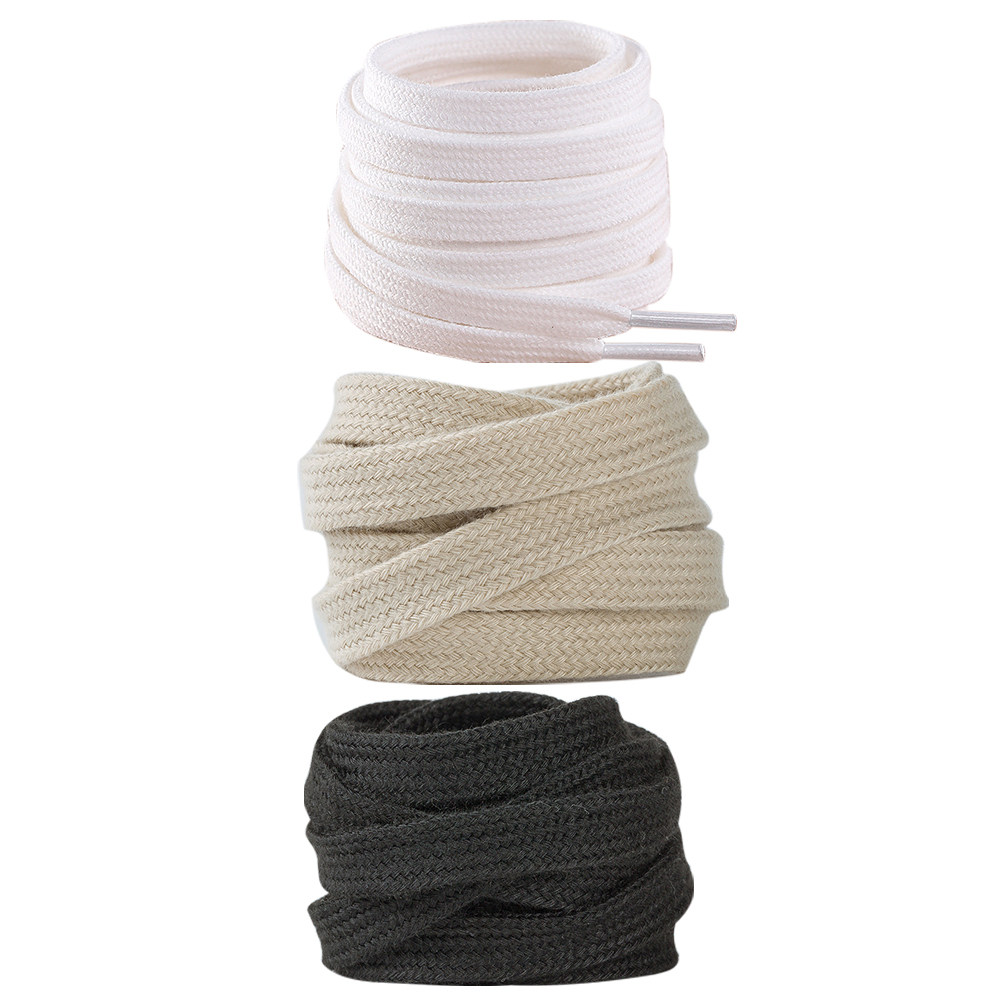 3Pairs Shoelaces Pure Color Fl - Lace Replacement Flat 评论和价格