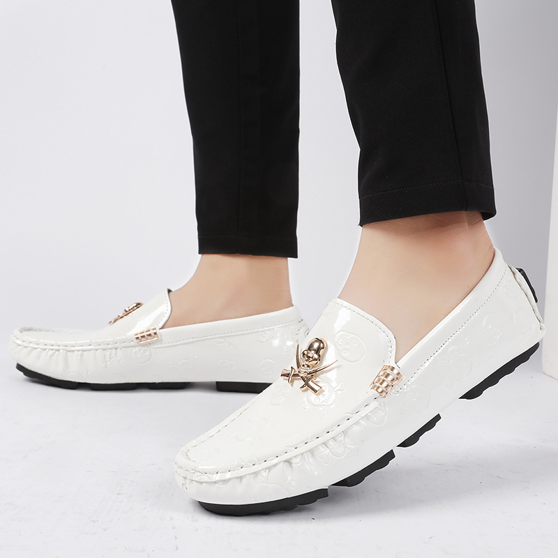 Men Quality Shoes Shine Skull  - Patent Leather Shine 评论和价格