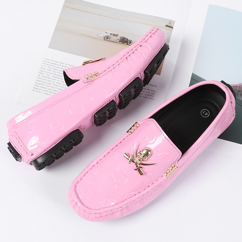 Men Quality Shoes Shine Skull  - Patent Leather Shine 评论和价格
