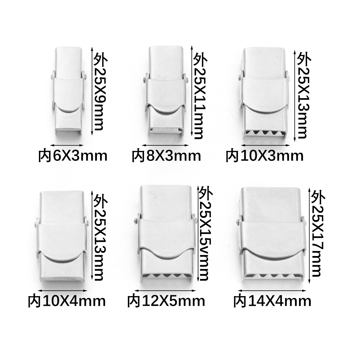 5Pcs Stainless Steel Clasp Cri - Patent Leather Shine 评论和价格